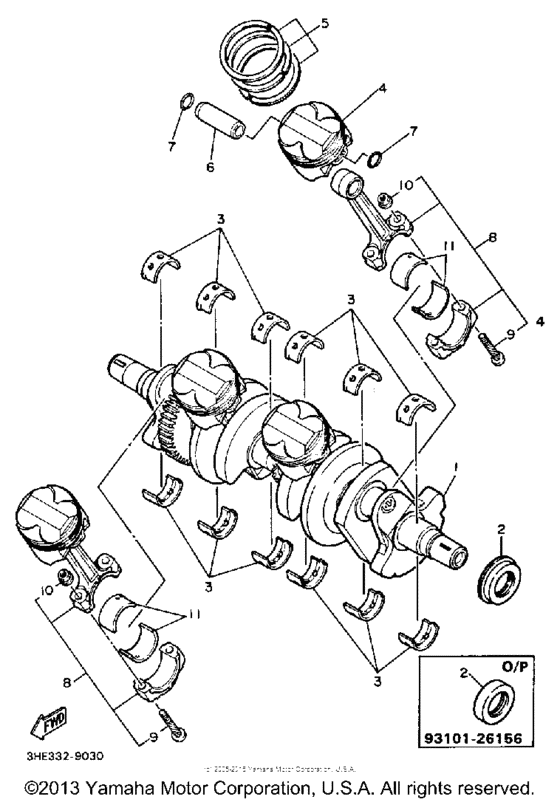 FZR600WC Crankshaft-piston