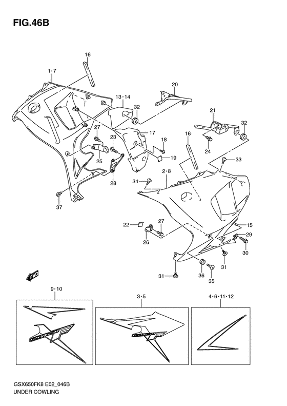Under cowling