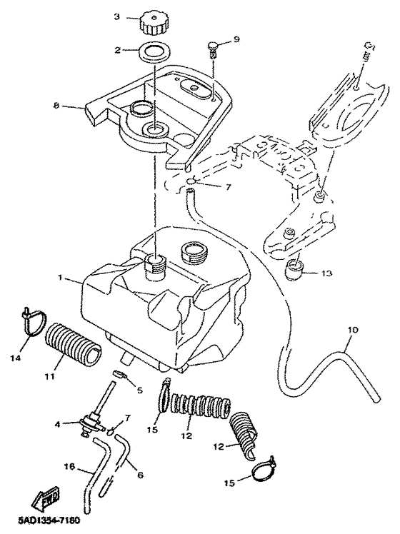 YN50R Топливный бак