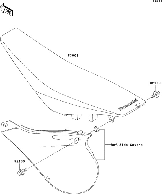 KX125 Сиденье