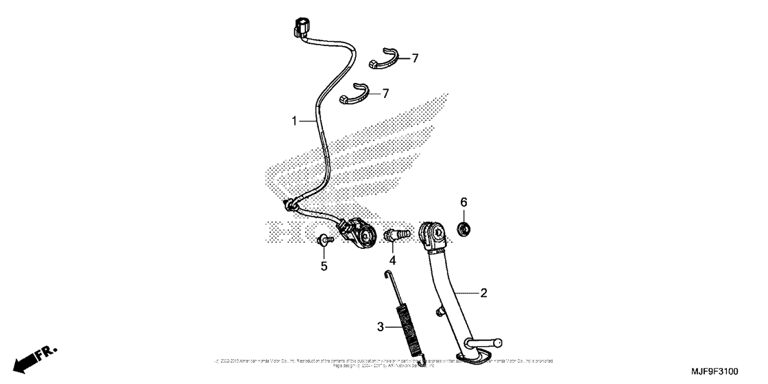 CTX700 DCT Подножка