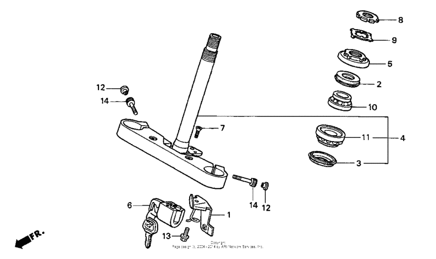 VT1100T Траверса нижняя