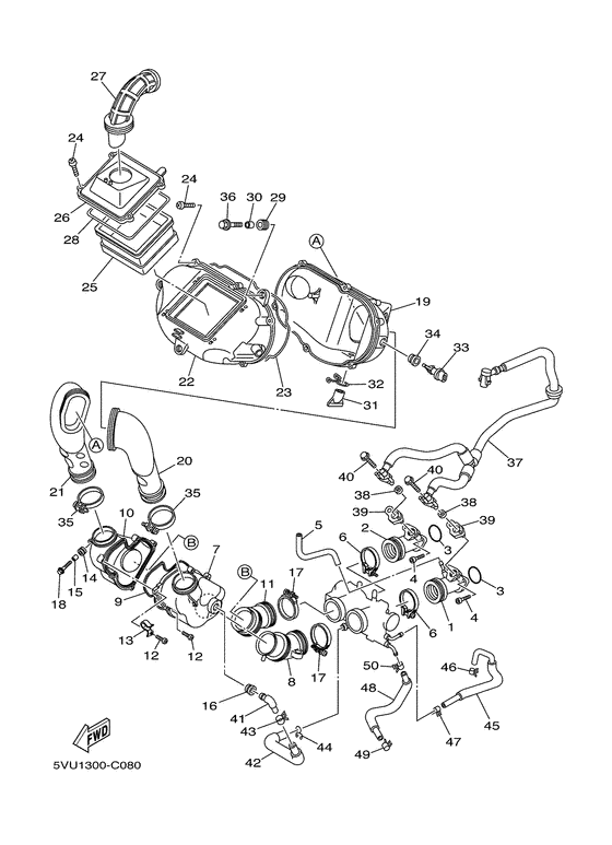 XP500 Впускная система