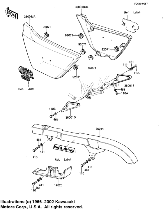 Side covers/belt cover
