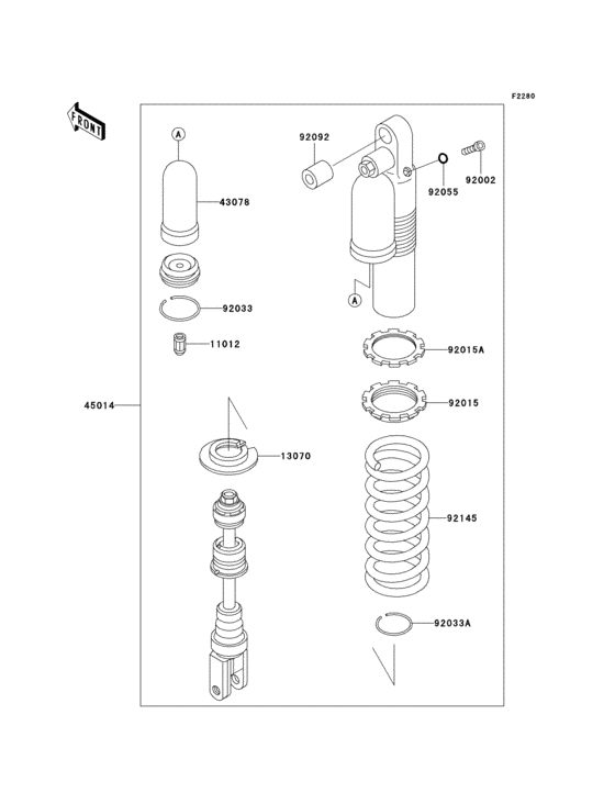 KLX250 Амортизатор