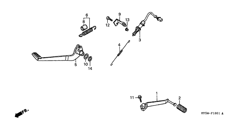 Brake pedal assy