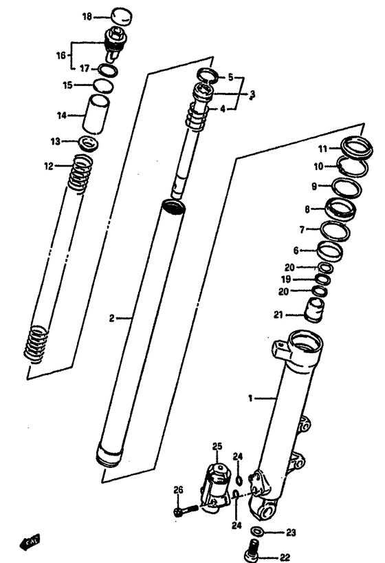 Front lh damper