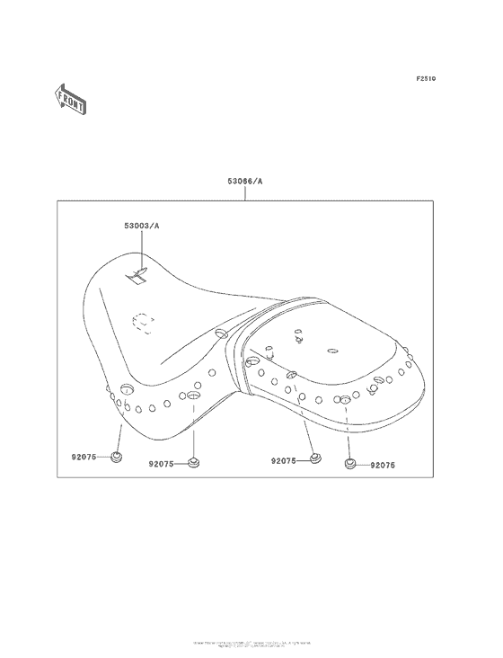 VN900 Сиденье