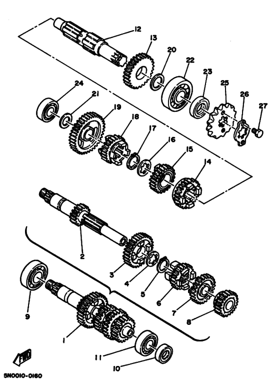 SR125 Трансмиссия