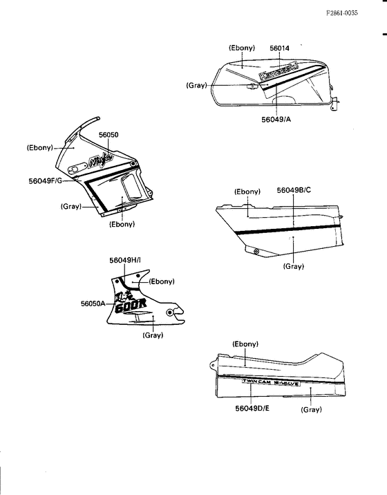 ZX600 Наклейки