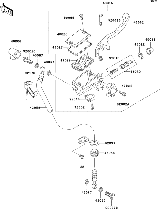 Front master cylinder(er500-a1)