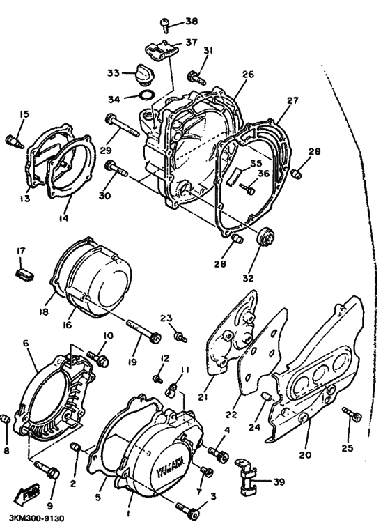 Crankcase cover ass`y  (v