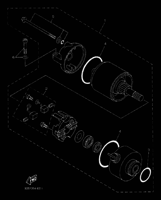 YP125E Стартерный мотор