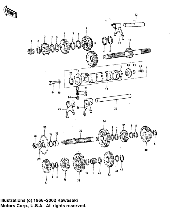 Transmission/change drum