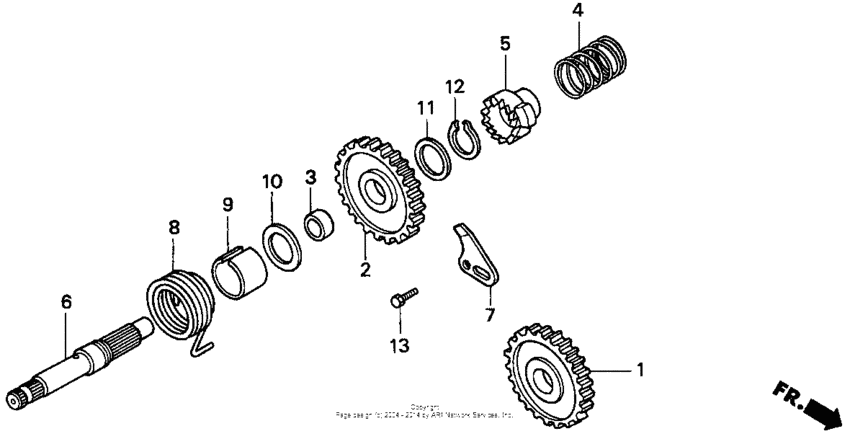 CR80R Кик стартер