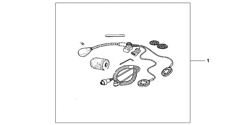 GL1500A Head set kit open