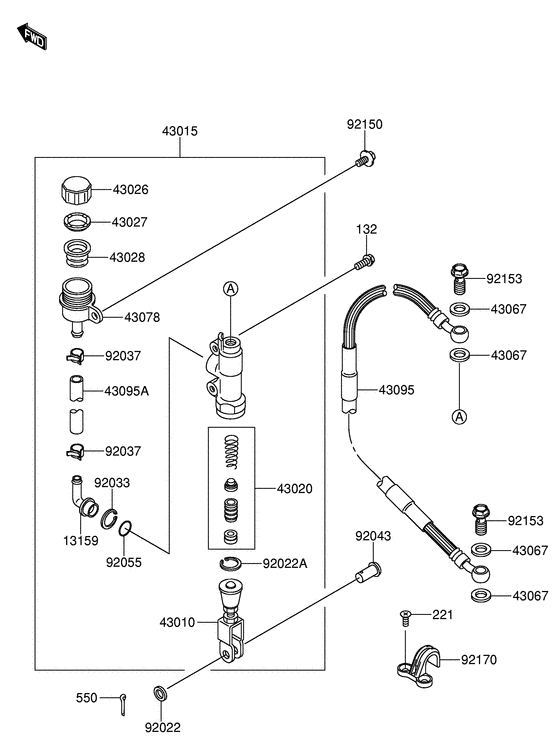 RM65 Задний тормозной цилиндр