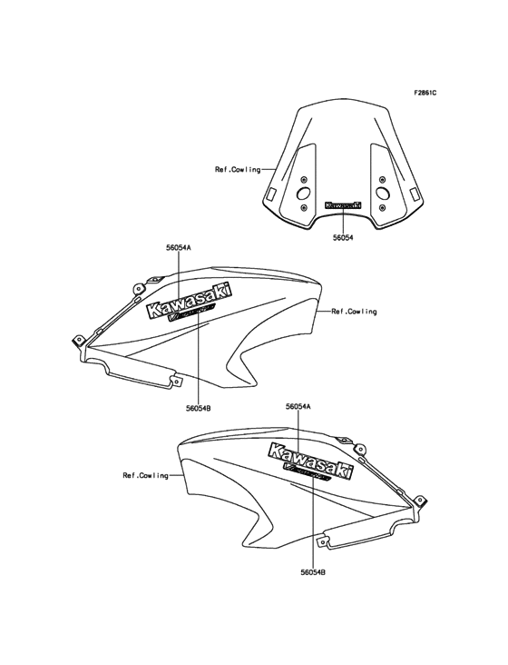 KLE650 Decals(Orange)