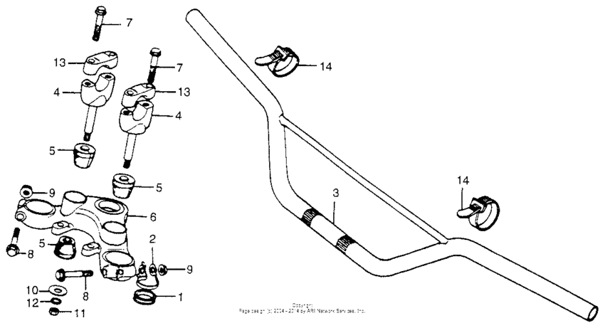 Handlebar + top bridge