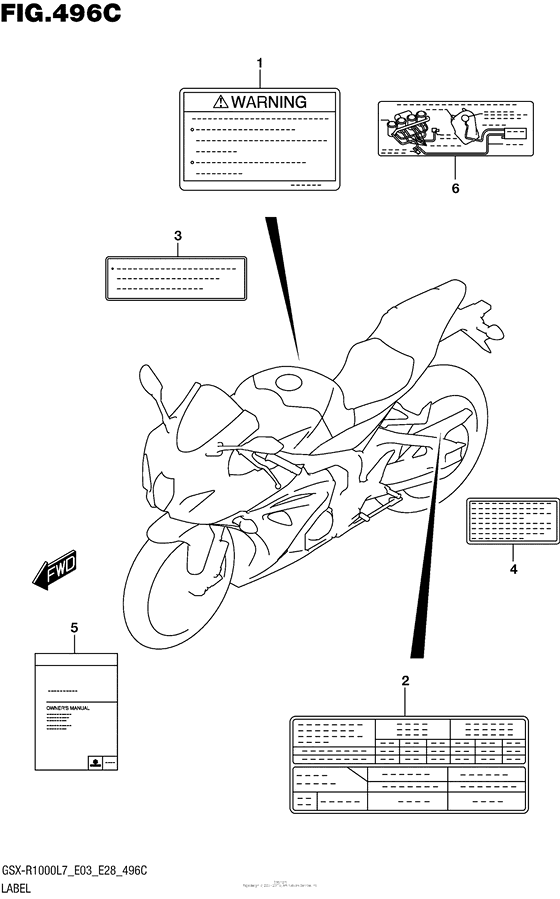 Label (Gsx-R1000L7 E33)