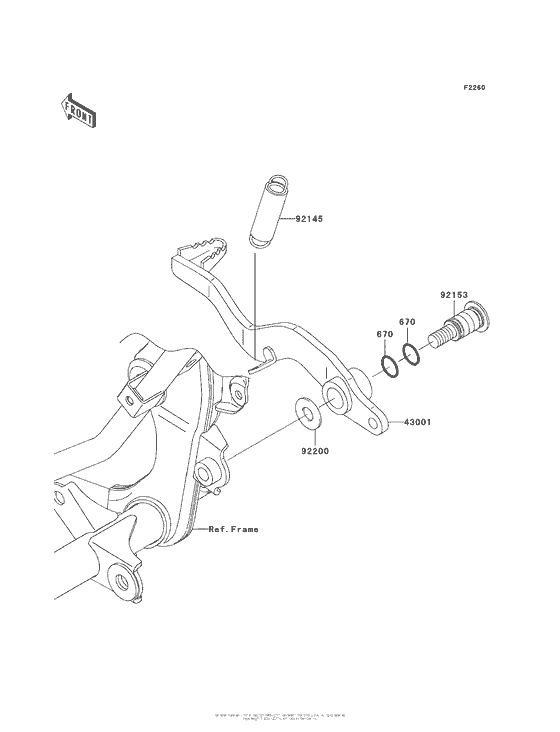  Педаль тормоза