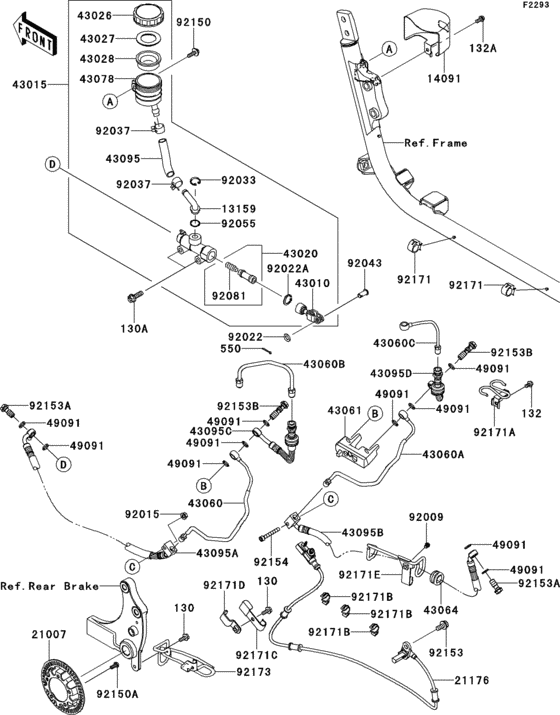  Rear master cylinder(1 / 2)(b9f)