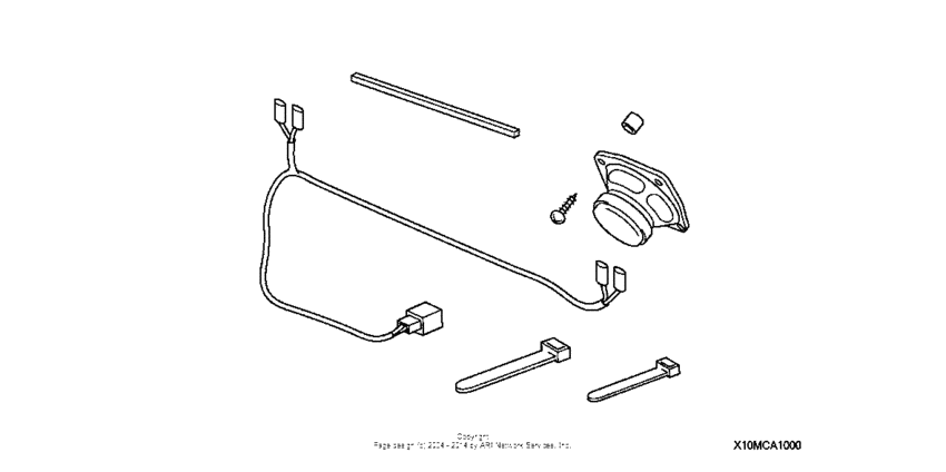 GL1800 Rear speaker kit