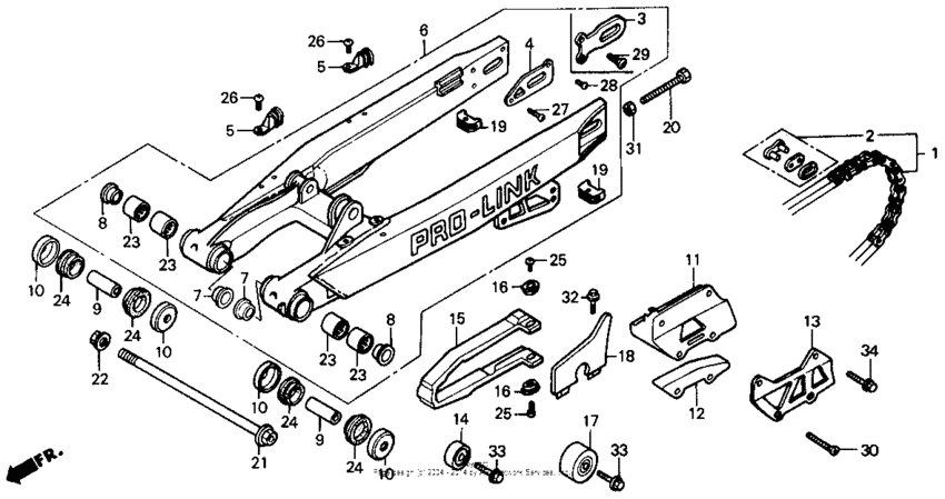 Swingarm 87-88