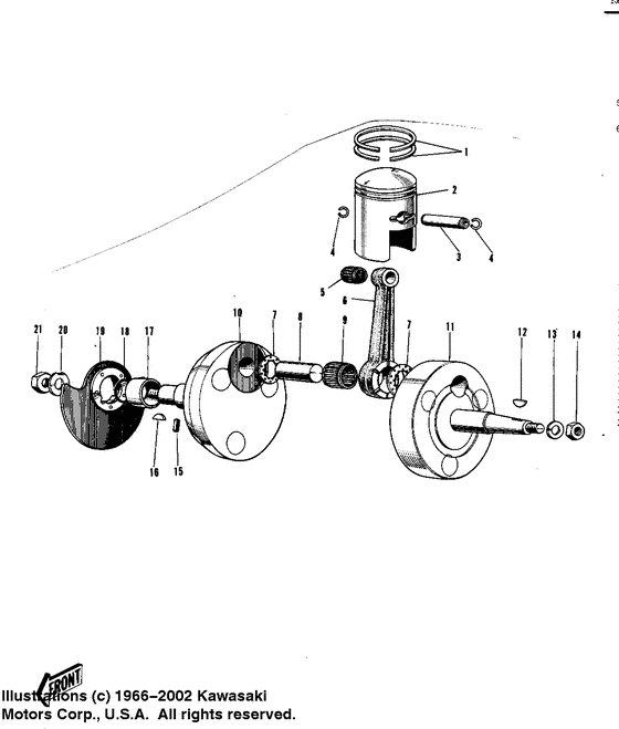 Crankshaft/piston/rotary valve