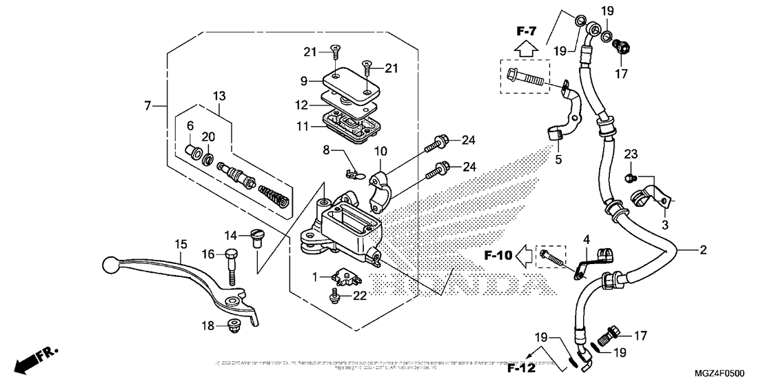 Front Brake Master Cylinder (1)