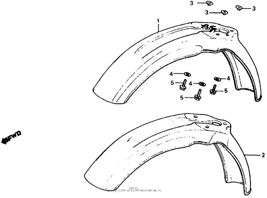 CR60R Переднее крыло