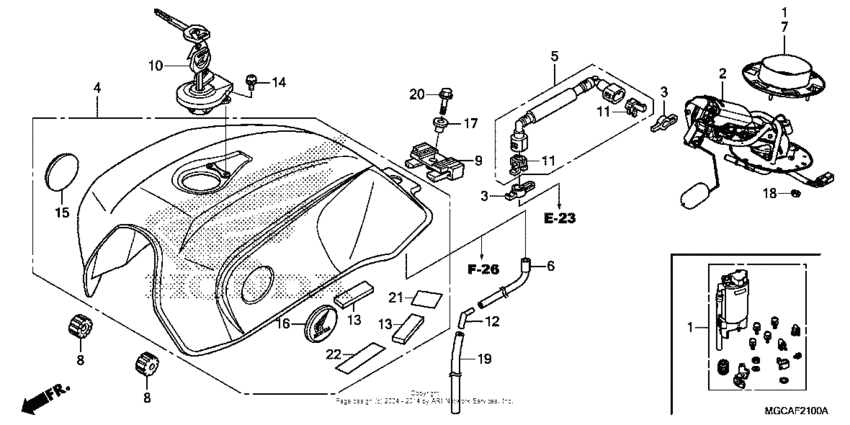 Fuel tank + fuel pump