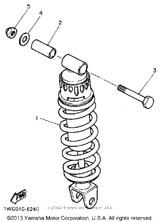 FZR400A Амортизаторы задние