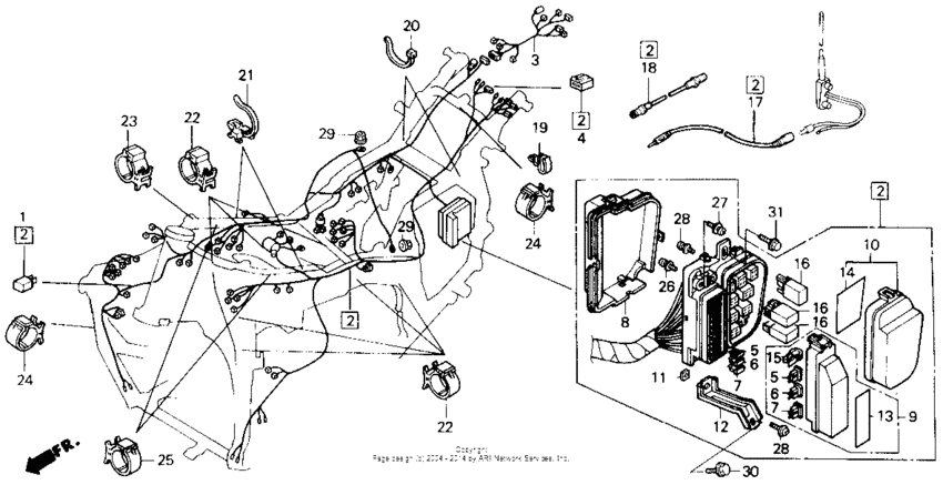 GL1500I Wire harness i