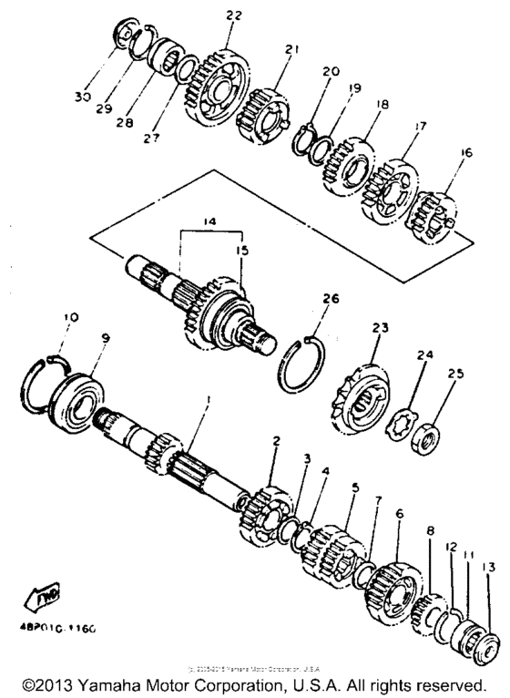 XJ600SDC Трансмиссия