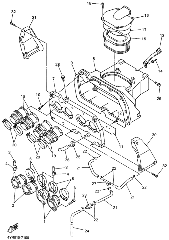 FZ400 Brktthermistor