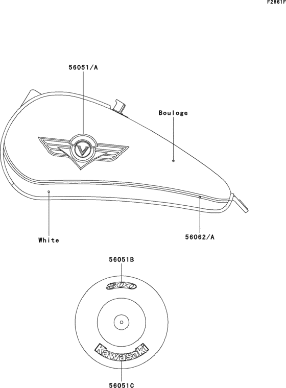 VN800 Decals(bouloge / white)(vn800-b3)