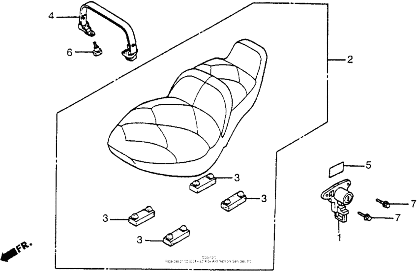 Vt500c seat 85-86