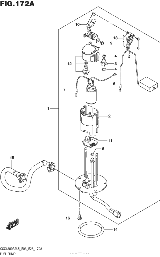 GSX1300R (ABS) Топливный насос