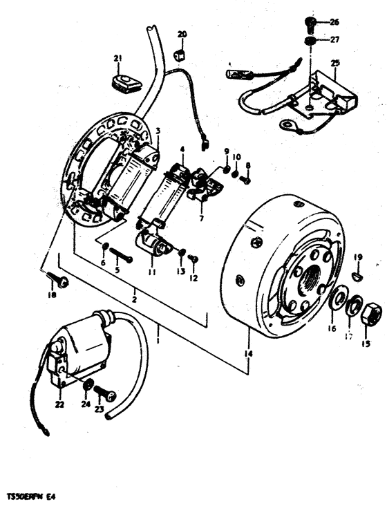 Flywheel magneto