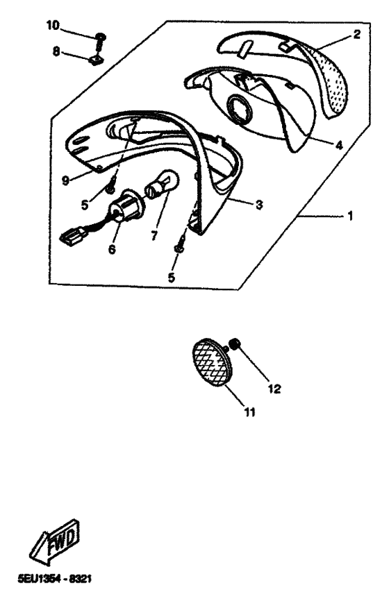 Taillight unit ass`y