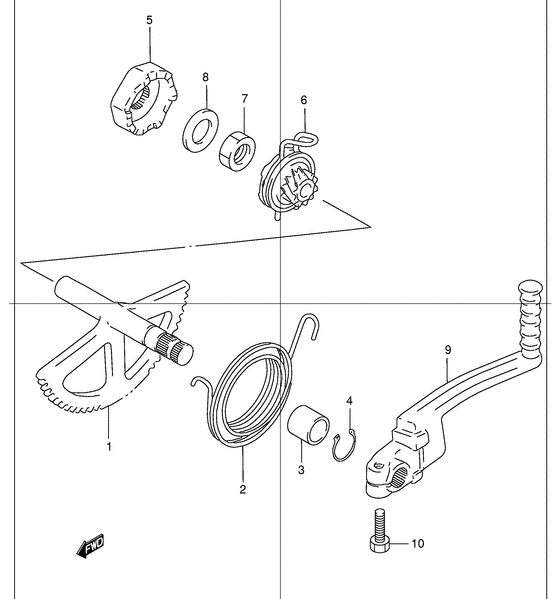 AZ50 Ножной стартер
