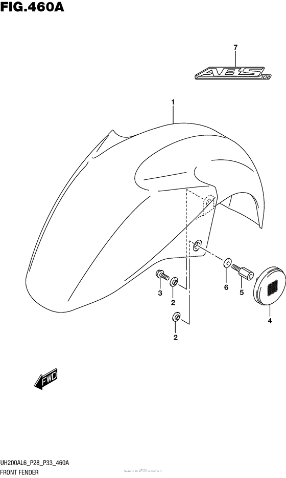 Front Fender (Uh200Al6 P28)