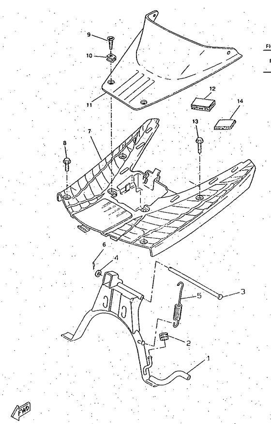 CW50RS Stand. footrest