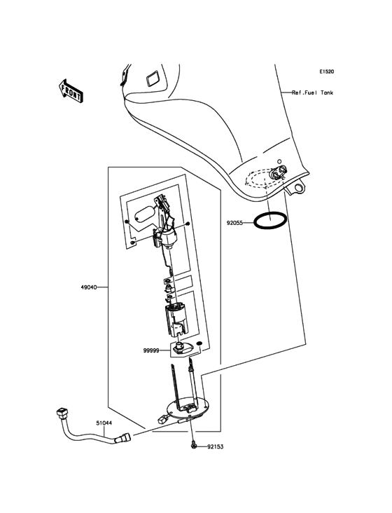EX650 Топливный насос