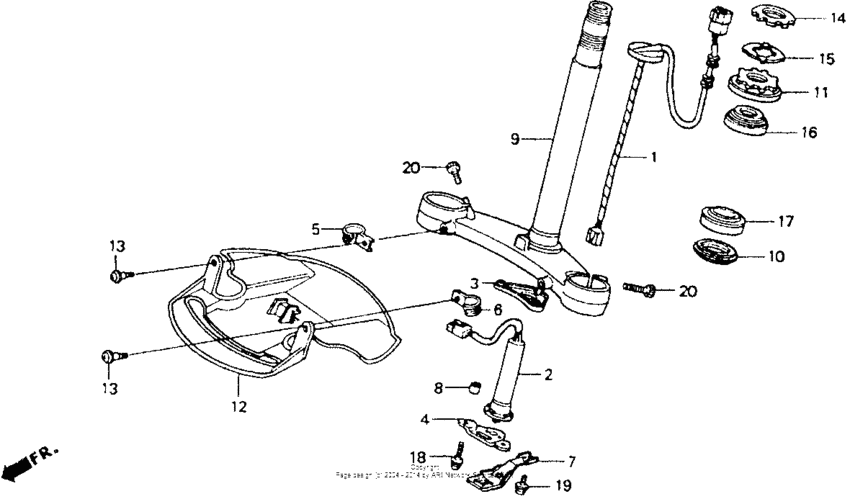 GL1500I Траверса нижняя