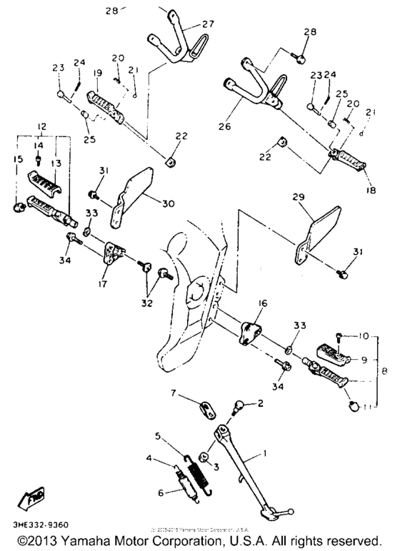 Stand - footrest