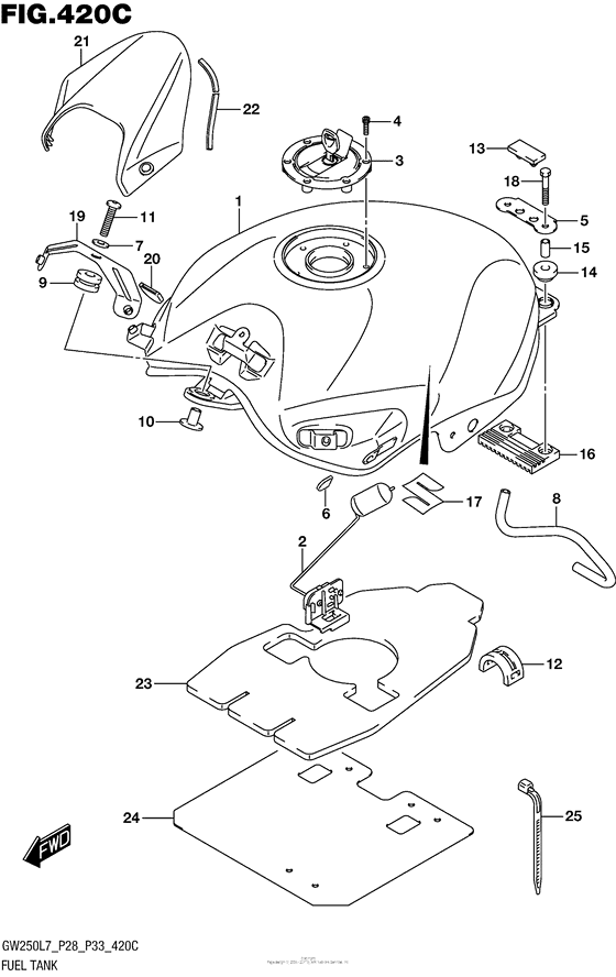 Fuel Tank (Gw250L7 P33)
