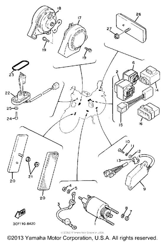XV1100UC Электрика