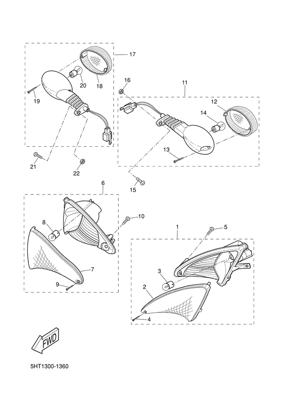 XQ150 Поворотники